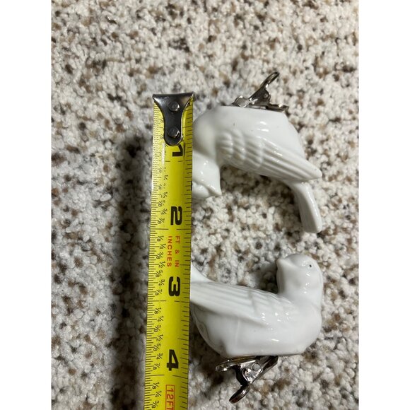 Porcelain Bird-Shaped Clip on Dove ornaments - Picture 8 of 9